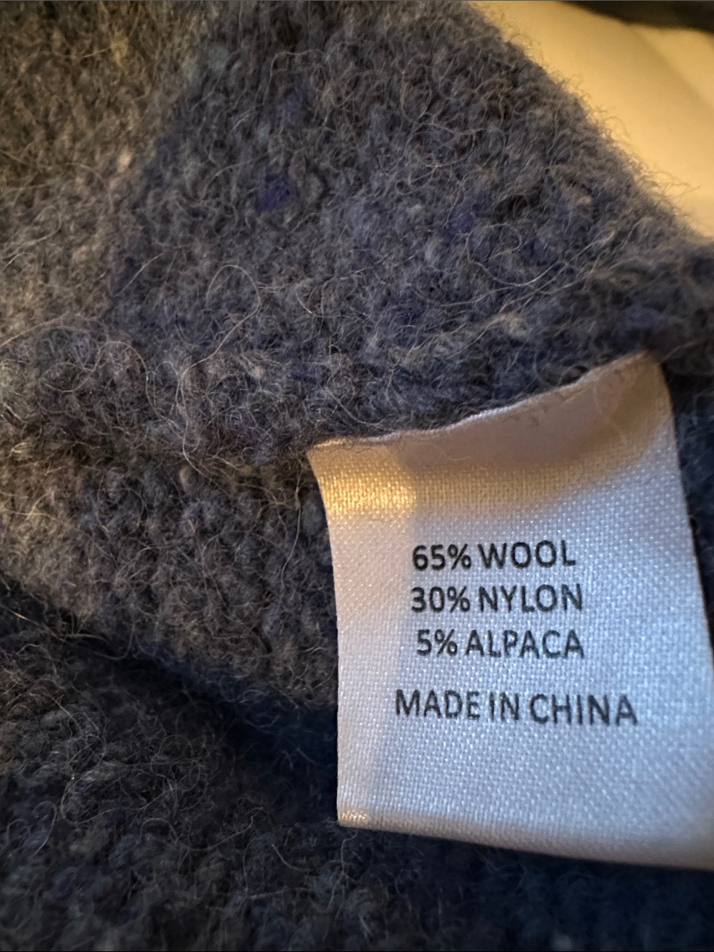 Tuckernuck Blue and Cream Geometric Crewneck Sweater - Picture 4 of 4